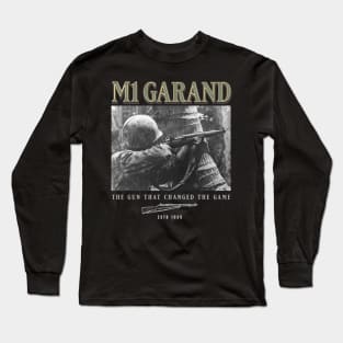 World War 2 Weapon M1 Garand Rifle Long Sleeve T-Shirt